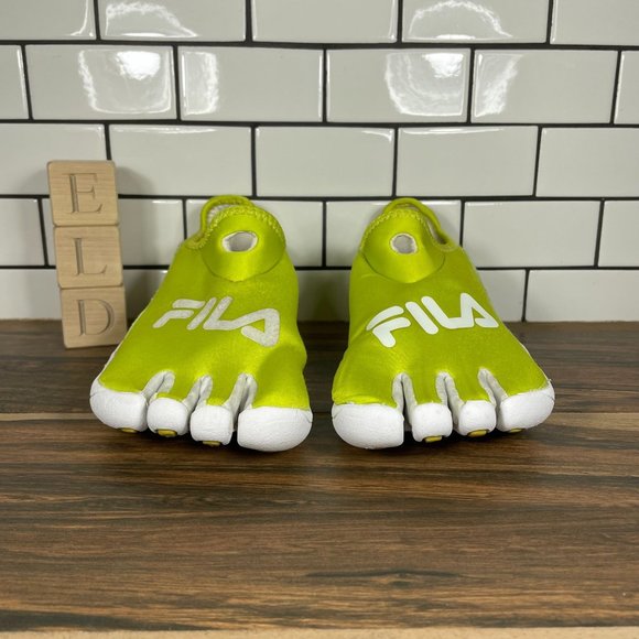 Fila Womens Skele-Toes TriFit Lime Green Running Water Shoes 5PK14005-301 Size 6 - Picture 2 of 8